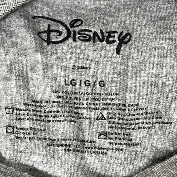 Disney Mickey Mouse American Flag USA Short Sleeve Graphic Tee Size Large - Picture 4 of 6